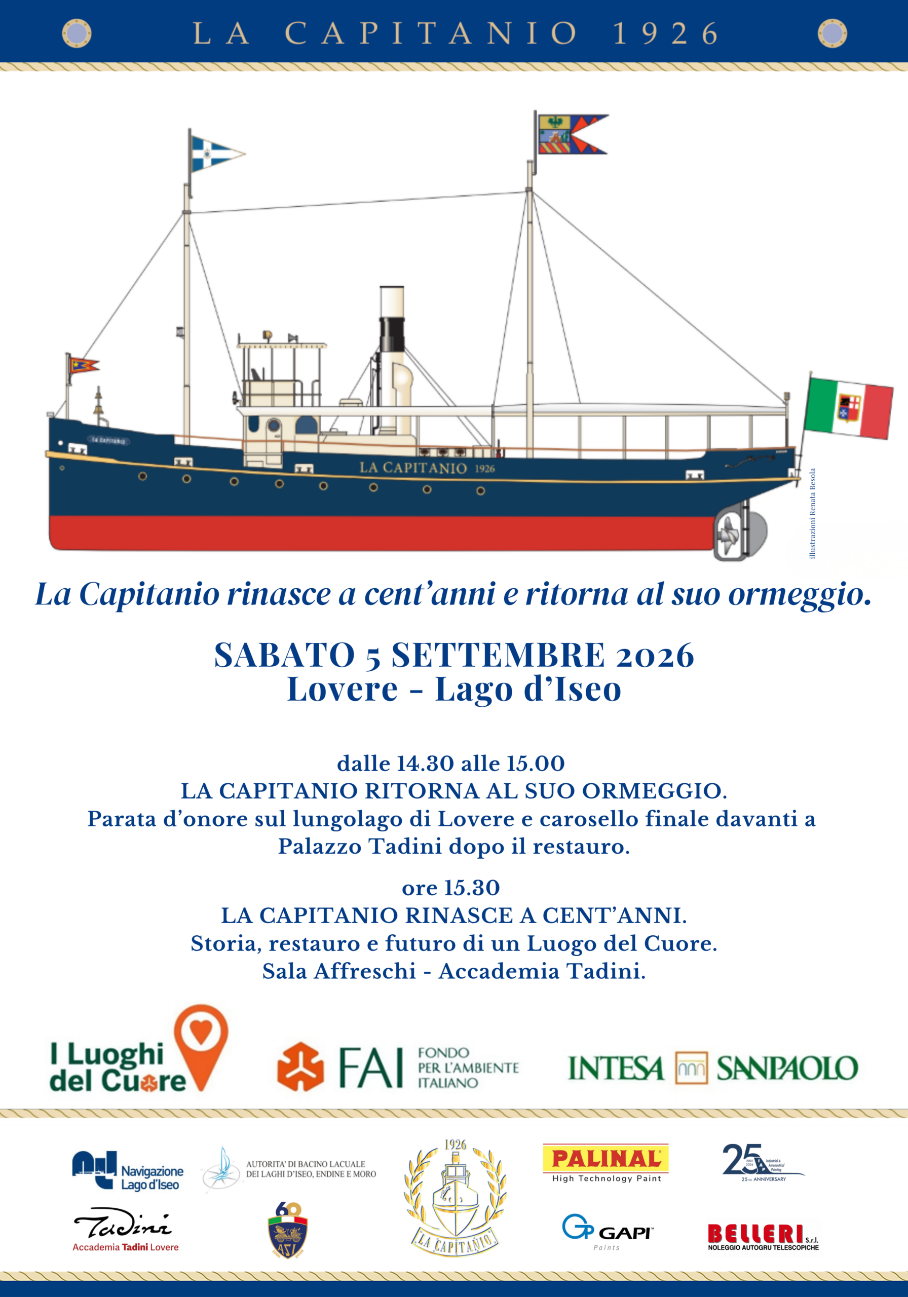 5 settembre 2026: La Capitanio restituita alla comunità grazie a “I Luoghi del Cuore” FAI