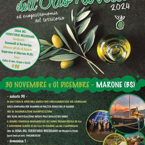 La Capitanio alla festa dell’Olio Novello di Marone 2024